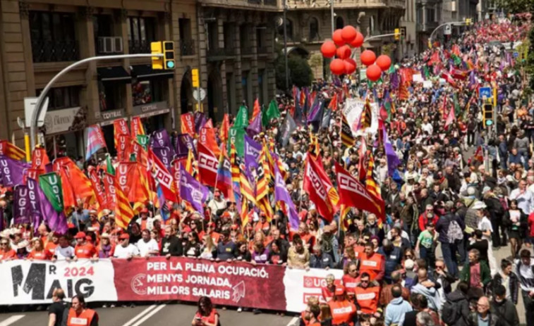 Així seran les manifestacions de l'1 de maig: per la reducció de la jornada i contra Trump