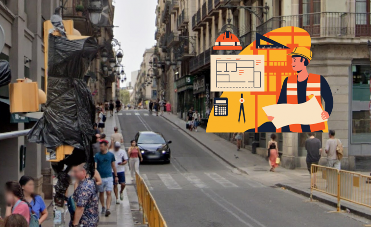 Més talls a Barcelona: sense trànsit al carrer Jaume I per les obres de la Via Laietana