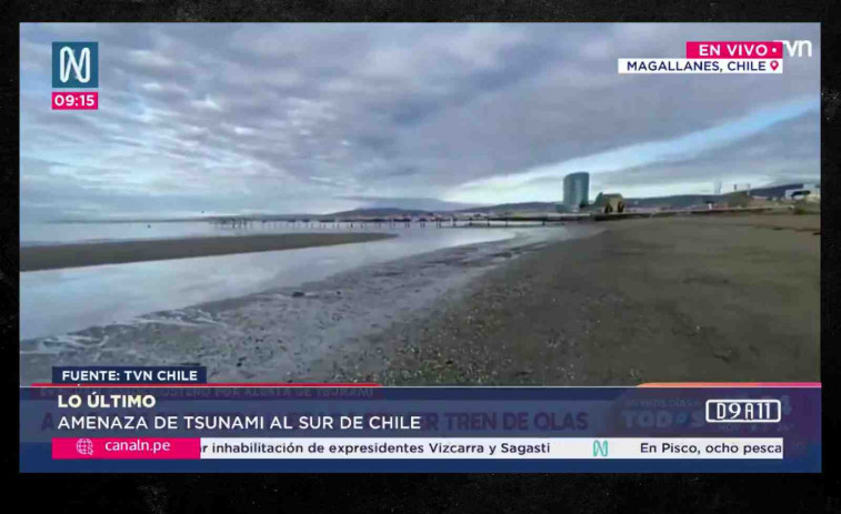 El mar es retira de la costa xilena després d'un terratrèmol de 7,5: pànic per possible tsunami