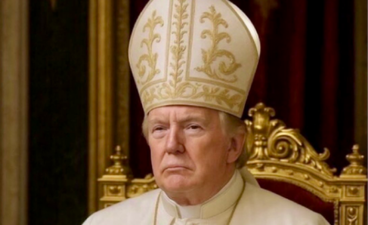 Polèmica als EUA! L'església americana càrrega contra Trump per la seva imatge vestit de Papa