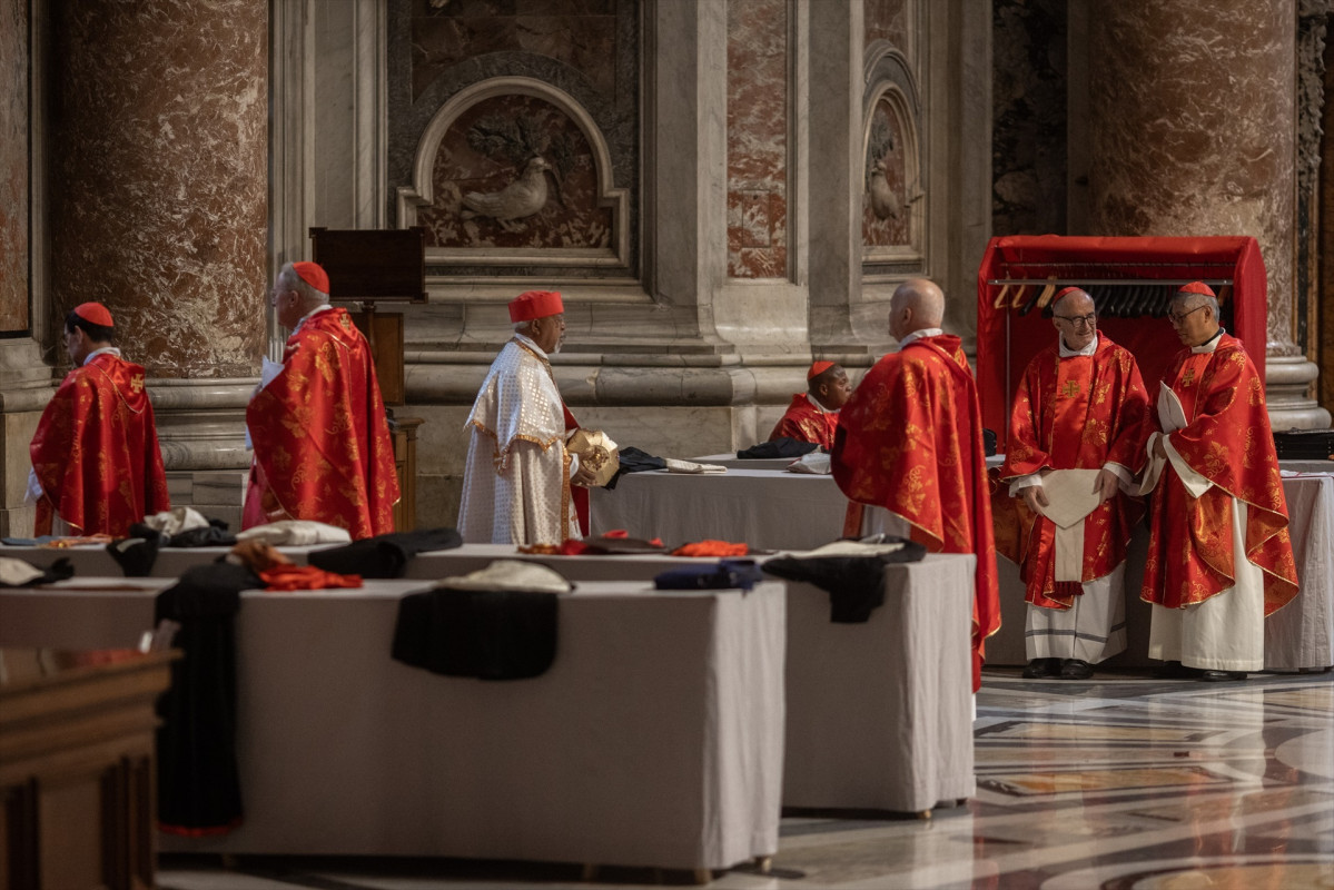 EuropaPress 6705081 07 may 2025 vatican vatican city cardinals attend the pro eligendo romano