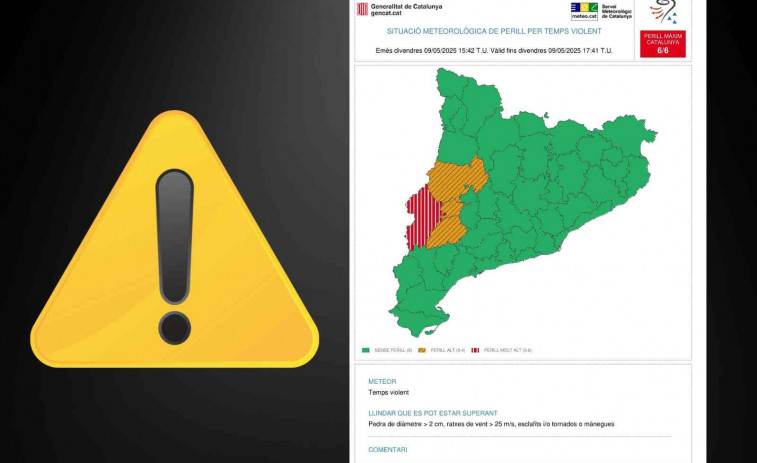 Activat l'avís en nivell de perill màxim per 