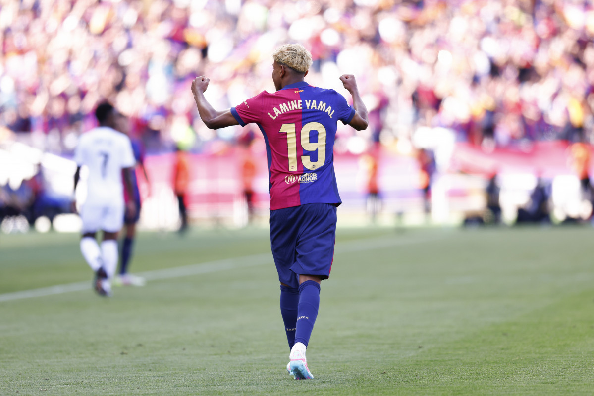 EuropaPress 6713606 lamine yamal of fc barcelona celebrates goal during the spanish league