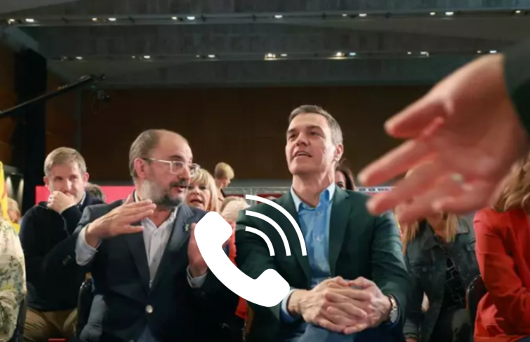 Lambán denuncia nombroses trucades de Pedro Sánchez per retreure-li les seves opinions
