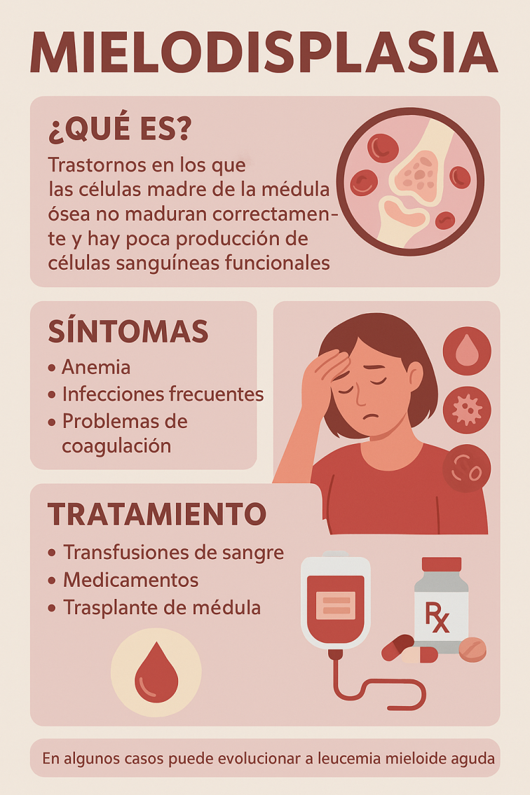 Què és la mielodisplàsia? Símptomes, riscos i tractament