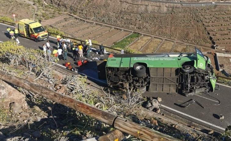 Mor una dona catalana després de bolcar un bus a Sant Sebastià de la Gomera