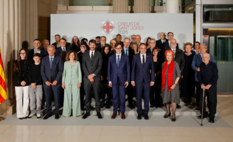 El president Illa, després de l'entrega de les Creus de Sant Jordi: 