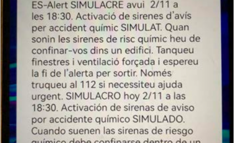 Un gran simulacre químic confinarà 200.000 persones a Tarragona i Terres de l’Ebre