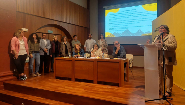 Roser Bombardó i Miquel López, presidenta i secretari general d'ERC Alt Pirineu i Aran (Lleida)