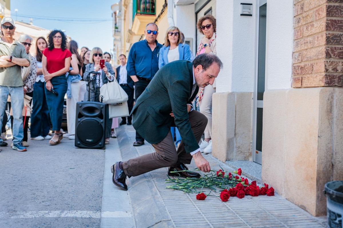 El conseller de Justicia y Calidad Democrática, Ramon Espadaler, durante el acto en Les Borges Blanques (Lleida)