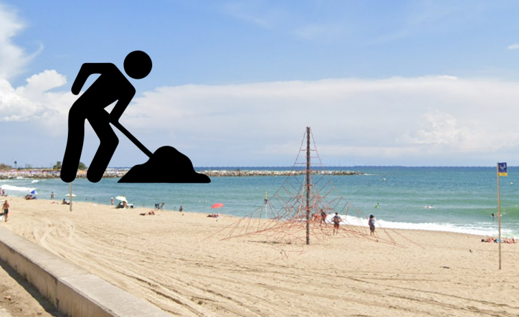 Obres a les platges de Barcelona: problemes per als banyistes durant l'estiu