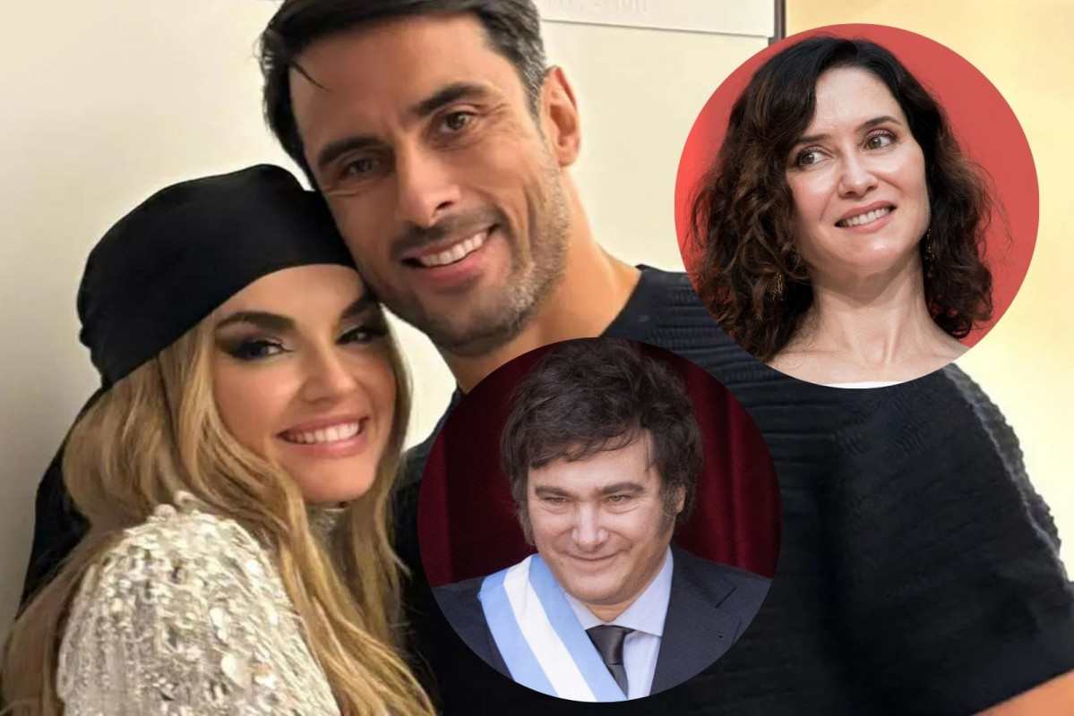 Ignacio Batallán con Melody; Ayuso y Milei   INSTAGRAM