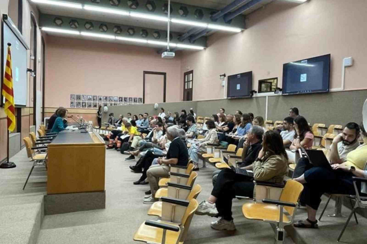 Asistentes a la Jornada de la TPS de este miércoles.   CONSELLERIA DE SALUD