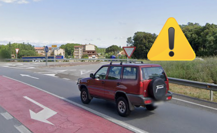 Accident a Flaçà: un sinistre obliga a tallar la C-66 en tots dos sentits