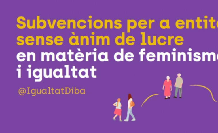 La Diputació de Barcelona augmenta un 27% el finançament de projectes d'igualtat en 2025