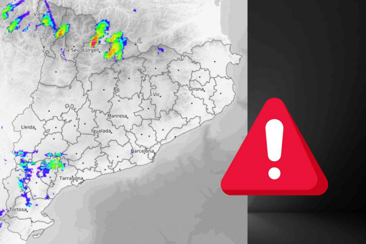 Tempestes violentes a dues comarques de Catalunya: calamarsa, tornados i vents extrems