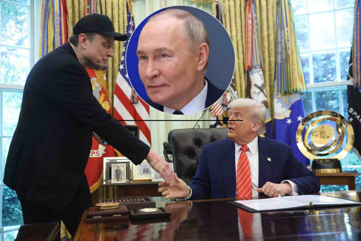 Elon Musk, Donald Trump y Vladimir Putin   EUROPA PRESS   CANVA