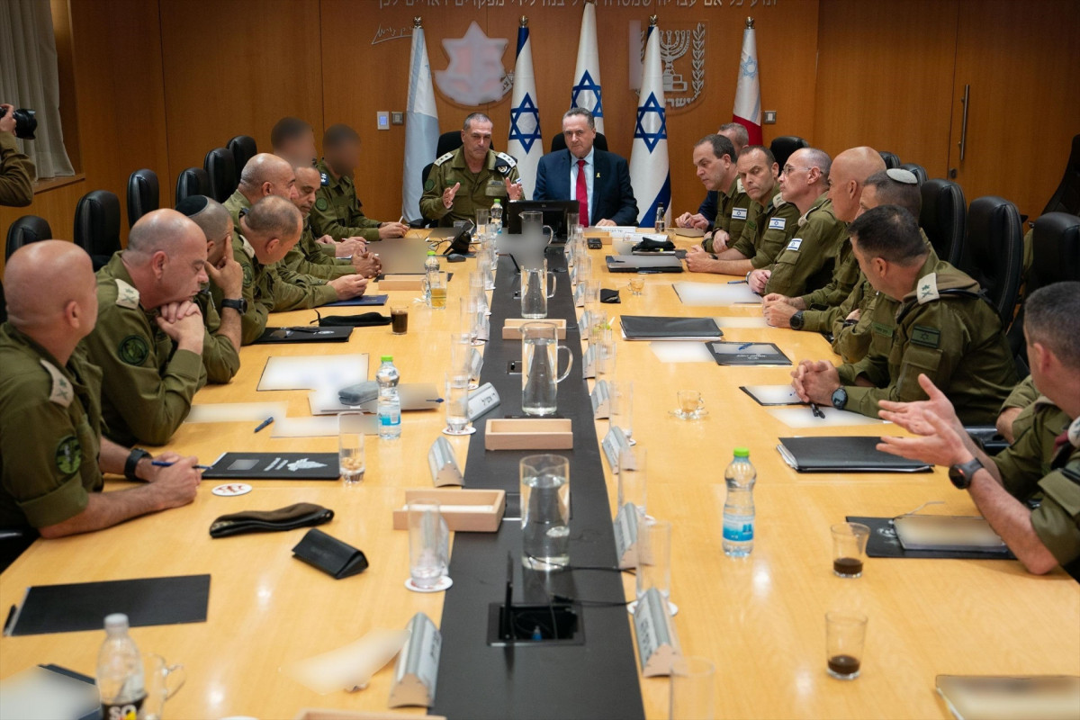 EuropaPress 6796419 ministro defensa israeli israel katz reune mandos militares operacion