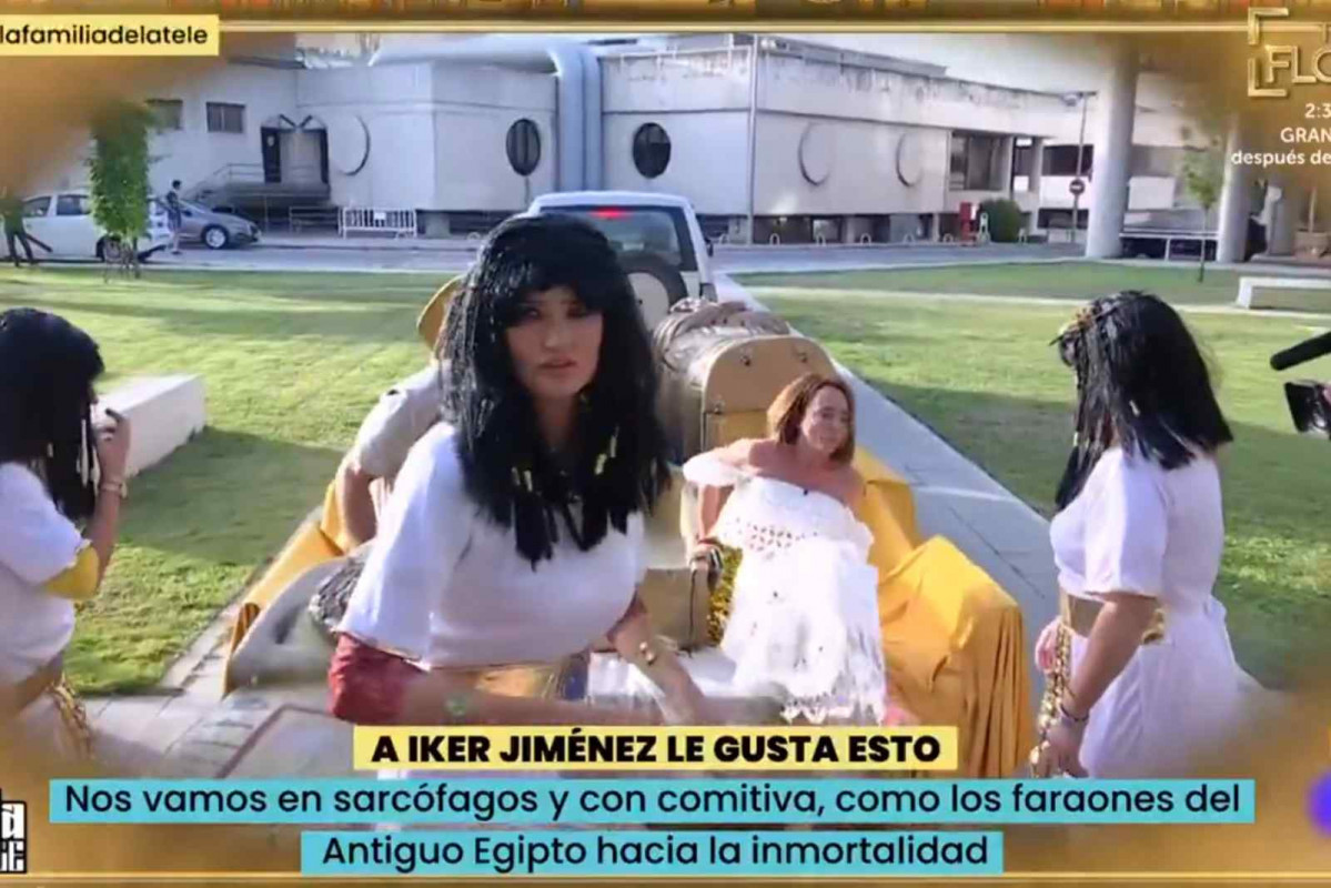 María Patiño fugándose del sarcófago