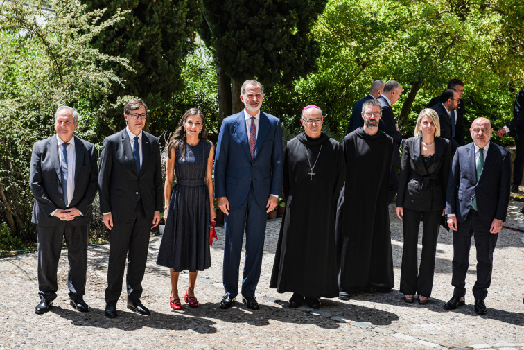 Felip VI apel·la a Montserrat i en català a la concòrdia enfront dels extremismes en ple Mil·lenari