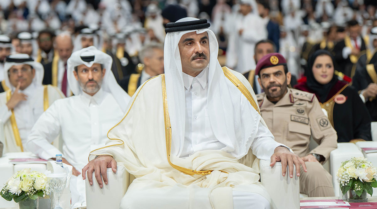 EuropaPress 6818086 may 2025 doha doha qatar qatari emir tamim bin hamad thani patronizes the
