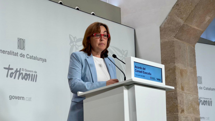 La consellera de Territorio, Vivienda y Transición Ecológica y portavoz de la Generalitat, Sílvia Paneque, en una rueda de prensa