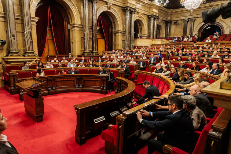 El ple del Parlament durant una votació