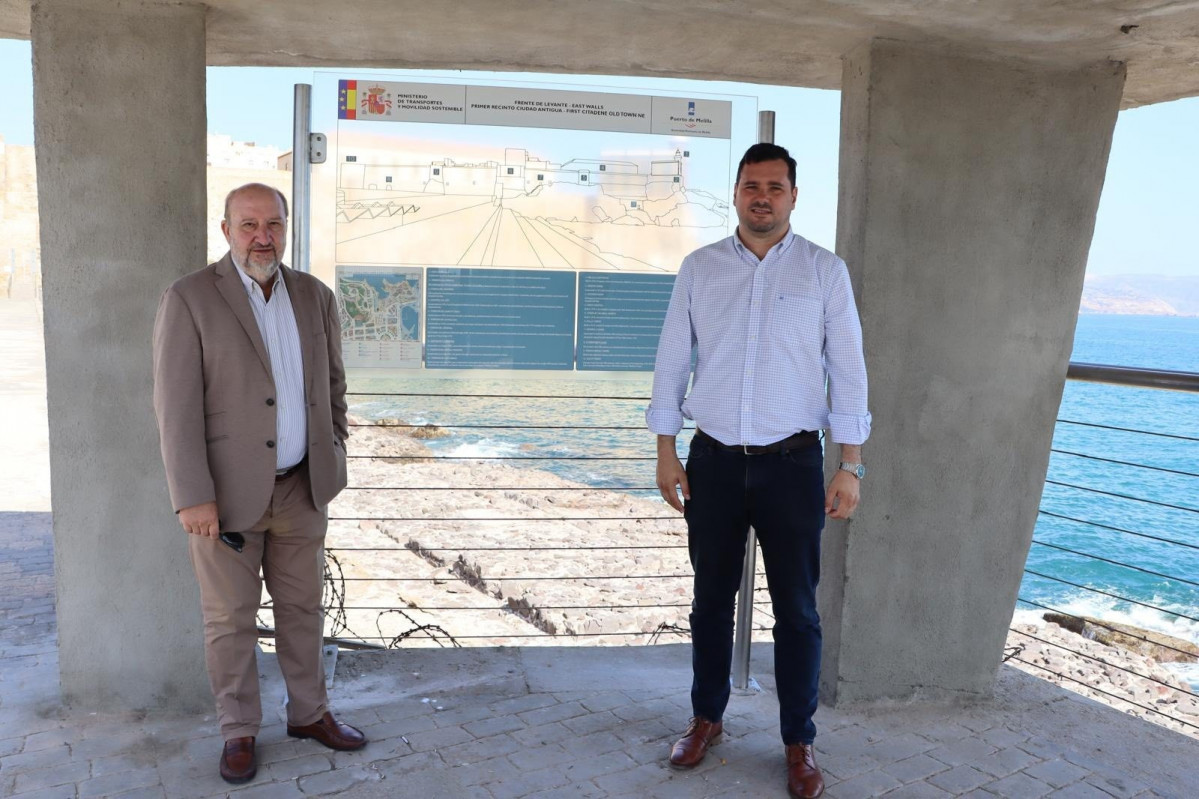 EuropaPress 6841803 presidente autoridad portuaria melilla manuel angel quevedo junto director