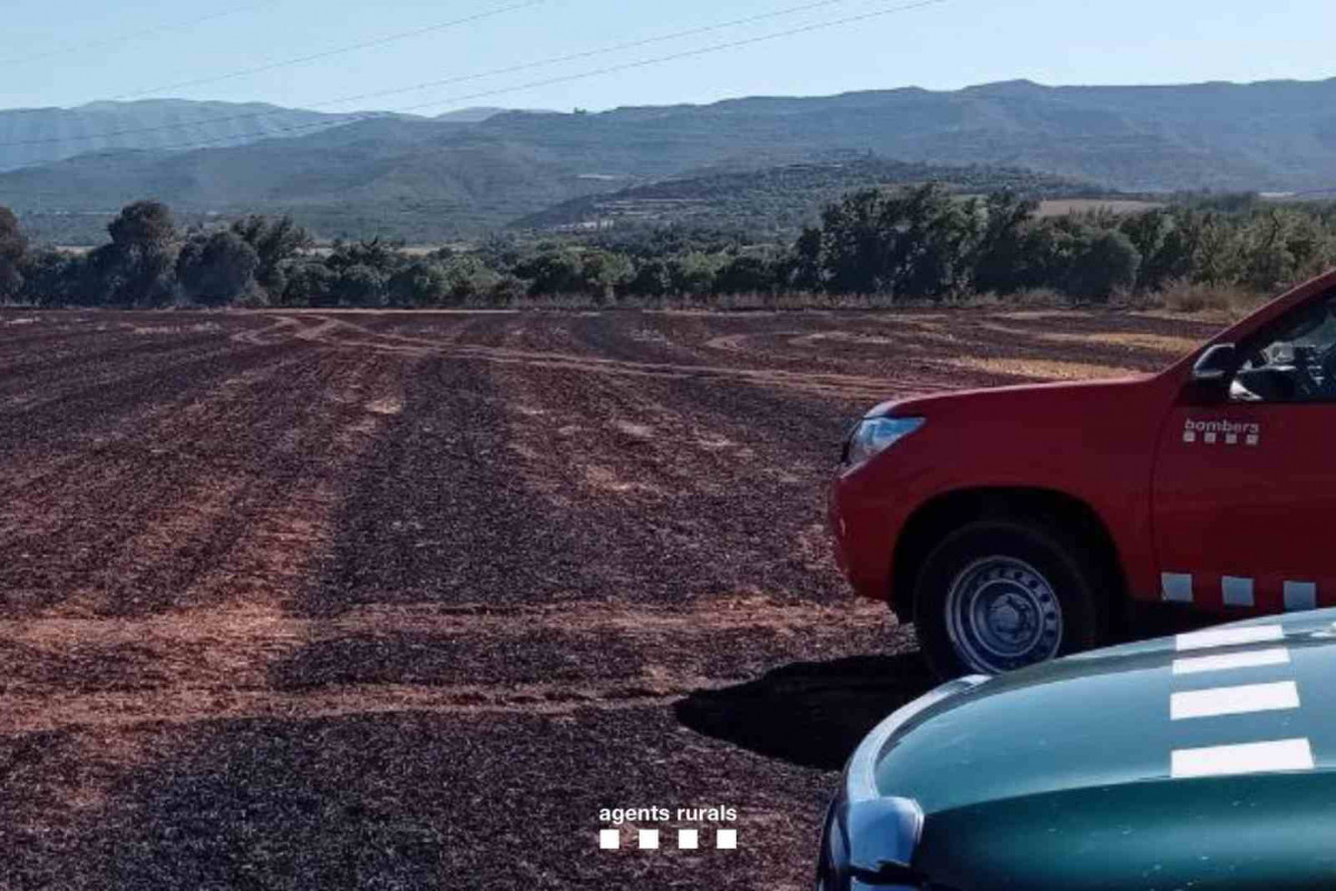 Superficie quemada en Tremp