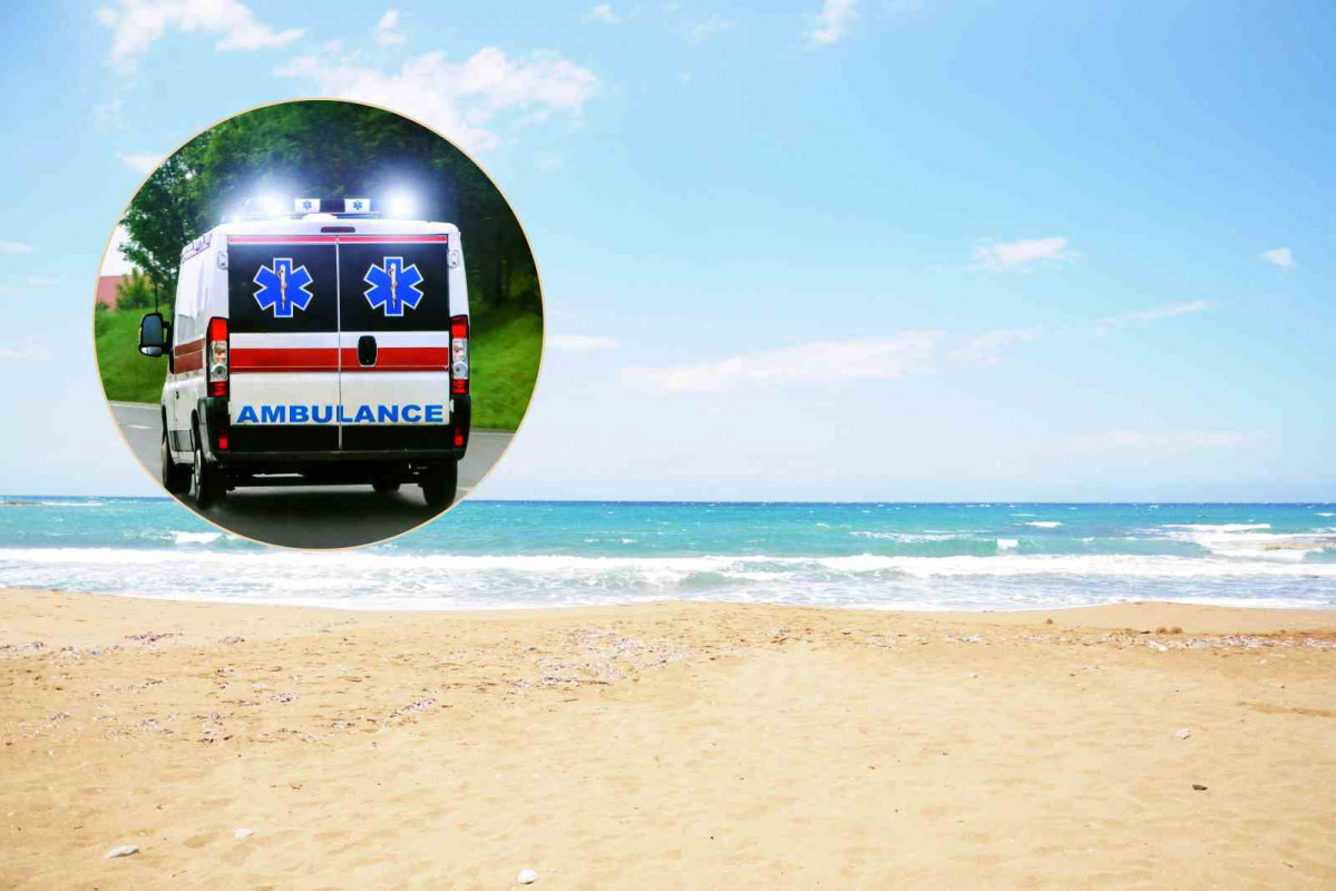 Playa, ambulancia