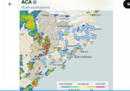 Una DANA torrencial afectarán al Baix Llobregat en alerta por lluvias
