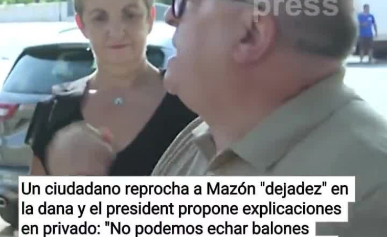 Vídeo: un ciutadà valencià confronta a Mazón per la seva 