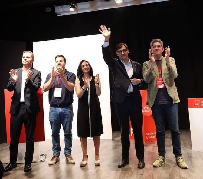 Salvador Illa aposta pel compromís del PSC amb la justícia social, la convivència i la igualtat en l'Hospitalet