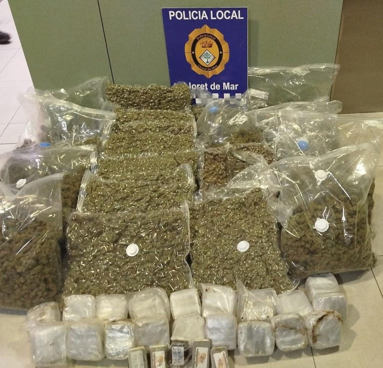 Quatre detinguts a Lloret de Mar amb 42 quilos de marihuana i haixix
