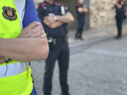 Los Mossos d'Esquadra desmantelan una plantación de marihuana en Viladecans durante un desahucio