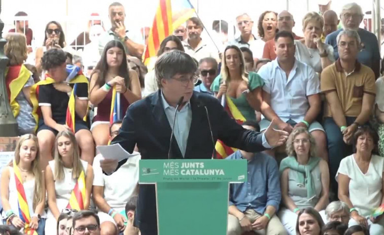 Puigdemont eleva el to i exigeix respecte al vot de Junts des de França
