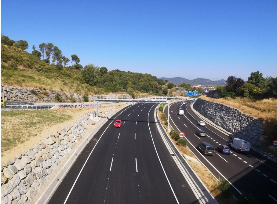 Finalizan las obras de ampliación de la C-16 en Terrassa (Barcelona)