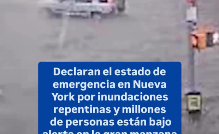Nova York col·lapsa sota l'aigua després de pluges torrencials sense precedents