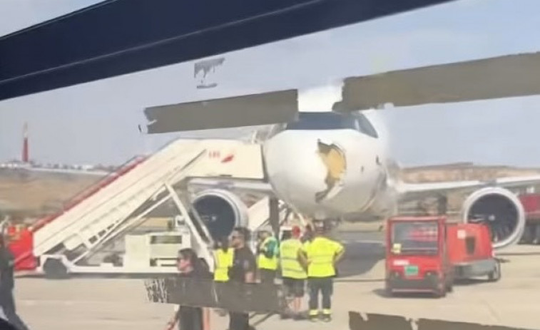 VÍDEO i testimoniatges: 24 minuts de pànic a bord de l'avió després de l'impacte amb un ocell a Barajas