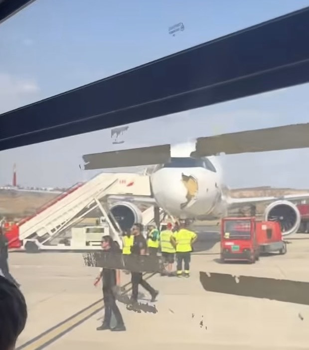 VÍDEO i testimoniatges: 24 minuts de pànic a bord de l'avió després de l'impacte amb un ocell a Barajas