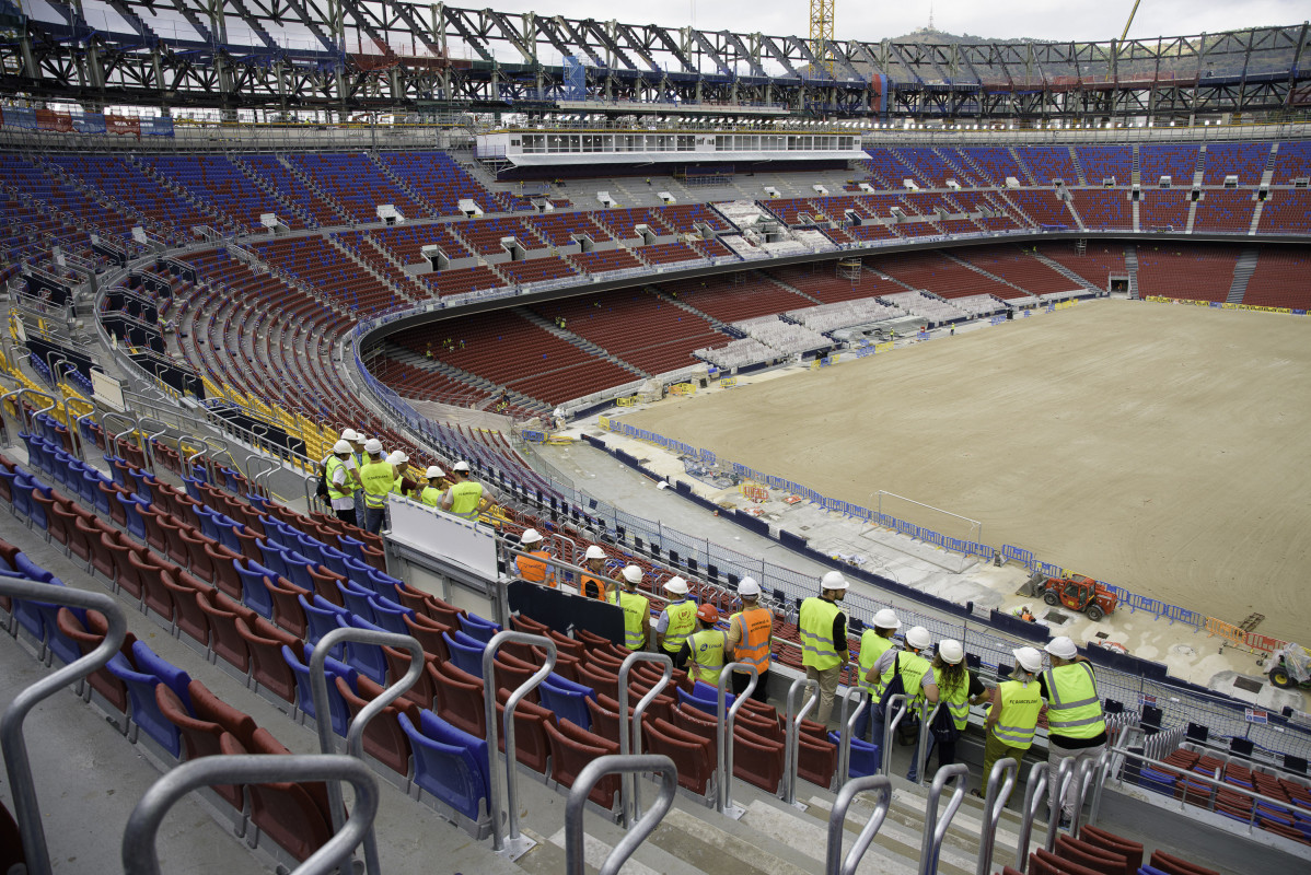Estado de las obras en el Spotify Camp Nou a 28 de julio de 2025