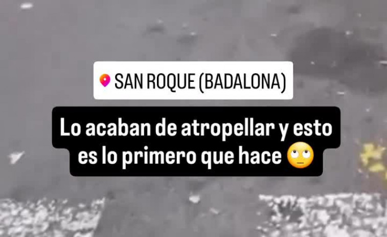 L'atropellen i es posa a fumar