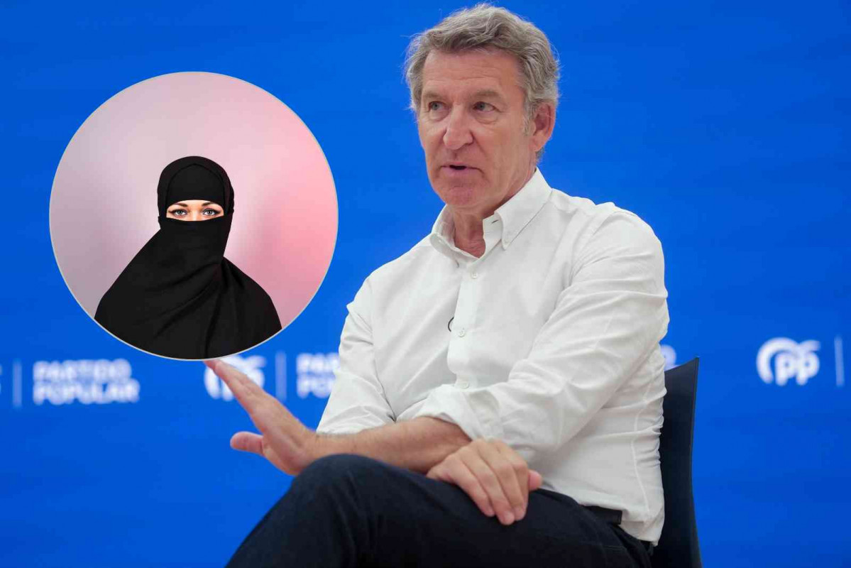 Alberto Núñez Feijóo; burka   EP   CANVA