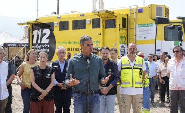 Pedro Sánchez es desplaça a Astúries per a seguir l'evolució de l'incendi de Degaña