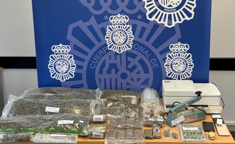 Dos detinguts i 7 quilos de marihuana i haixix confiscat en dos locals de Badalona
