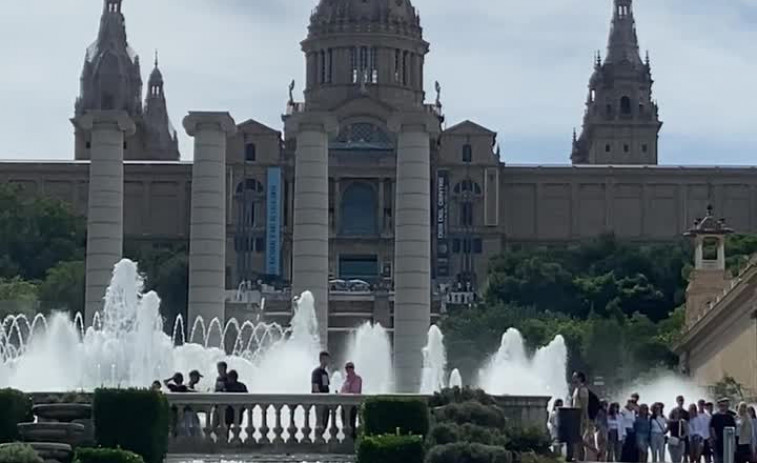 VÍDEO |La Font Màgica de Montjuïc  ja funciona i recupera la seva màgia