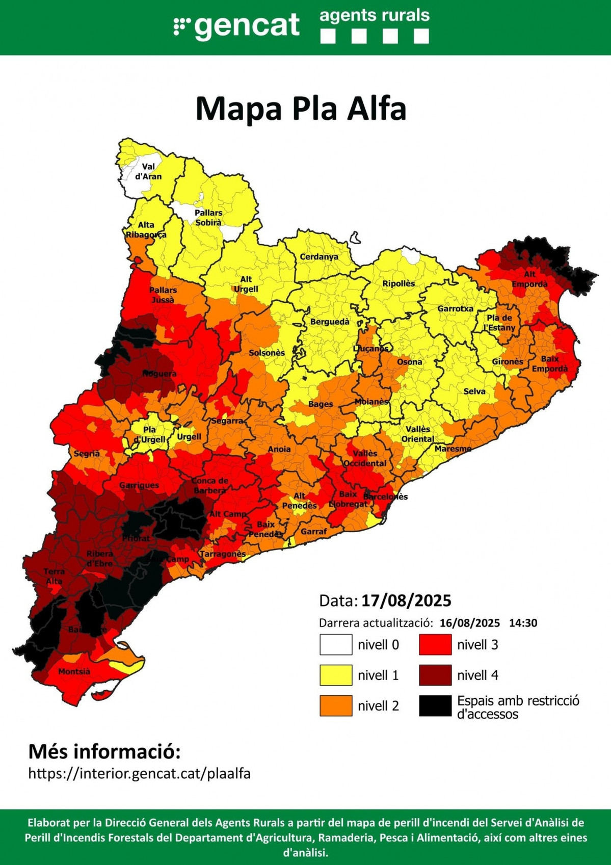 EuropaPress 6904352 mapa pla alfa peligro incendios domingo