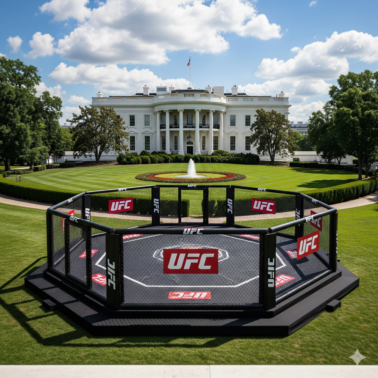 La Casa Blanca, el nou escenari de la UFC amb làsers, focs artificials i un octàgon