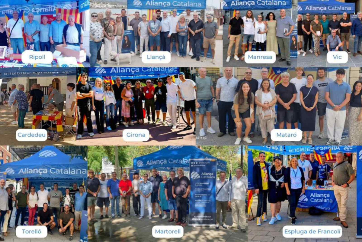 Parades d'Aliança Catalana als diferents municipis de Catalunya aquest cap de setmana