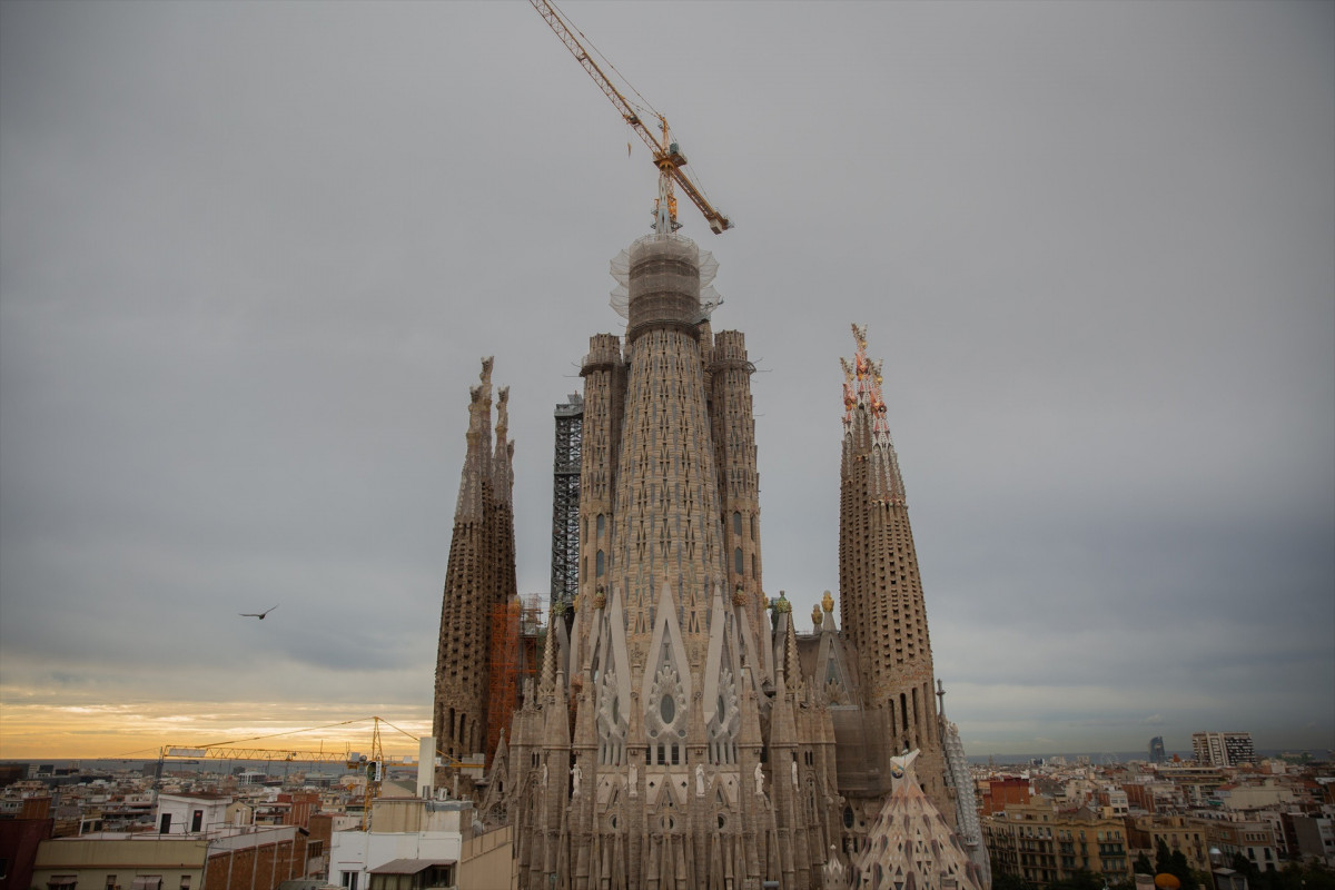 EuropaPress 3950428 construccion torre madre dios sagrada familia 21 septiembre 2021 barcelona